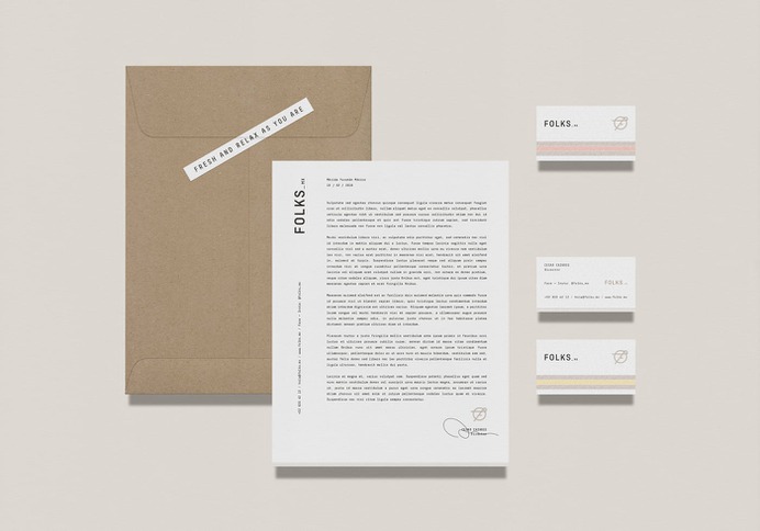 Folks Corporate Design - Mindsparkle Mag Beautiful identity for the apparel brand Folks, created by Andrés Domínguez in Mexico. #corporate #design #identity #color #photography #graphic #design #gallery #blog #project #mindsparkle #mag #beautiful #portfolio #designer