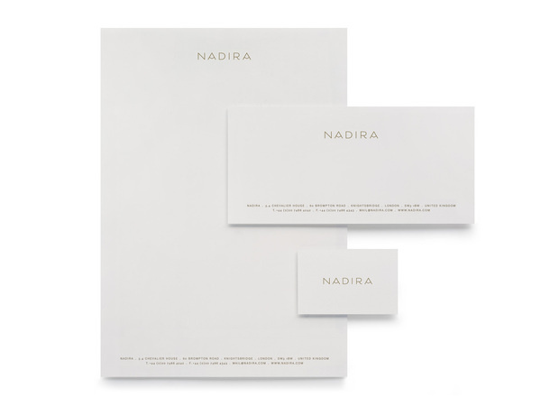 Nadira Burgess Studio #stamp #business #card #print #head #letter #stationery #foil