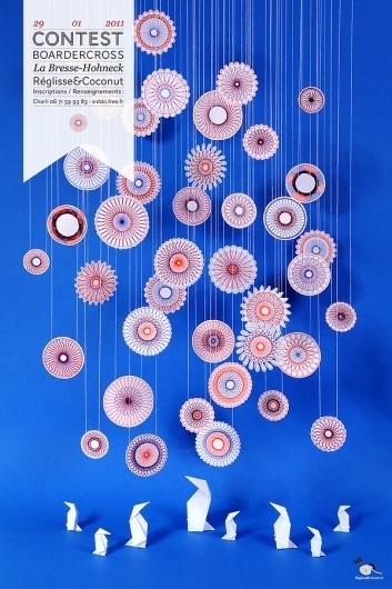 Snowflakes & Spirograph on the Behance Network #poste #art #poster #papercraft #paper