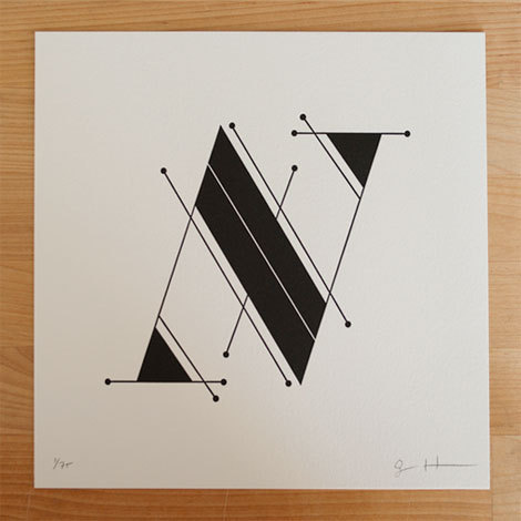 jessica hische, daily drop cap, letters, letterpress, prints #font #lettering #letters #hische #prints #letterpress #drop #cap #jessica #daily #type