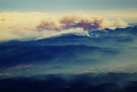 All sizes | Big fire south of Big Sur, California | Flickr - Photo Sharing! #smoke #big #landscape #rskoon #photography #fire #sur #mountains #california