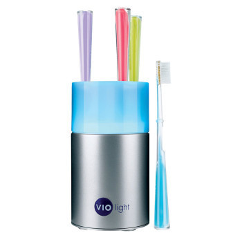 UV Toothbrush sanitizer kills up to 99.99% of germs using a powerful germicidal UV bulb. #uv #bulb #design #toothbrush #product #industrial #sanitizer
