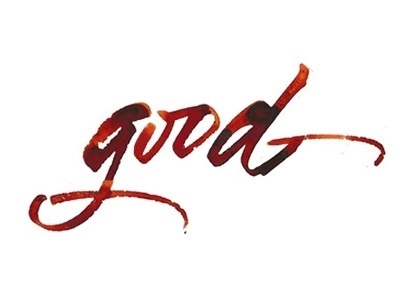 Dribbble - good by Gaze Olga #olga #red #watercolor #gaze #good #typography