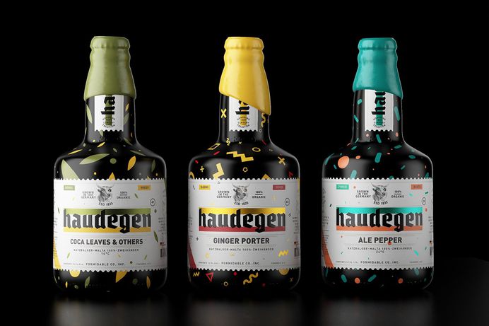 Designer Constantin Bolimond created the playful brand identity and packaging design for Haudegen Beer. For more of the most beautiful designs visit mindsparklemag.com