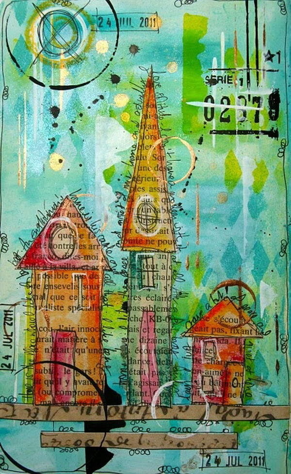 20+ Clever and Cool Old Book Art Examples #old #book #art