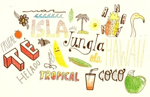 BOSQUE STUDIO ® TYPE WORKS #tropical #types #experimental #colors #typography