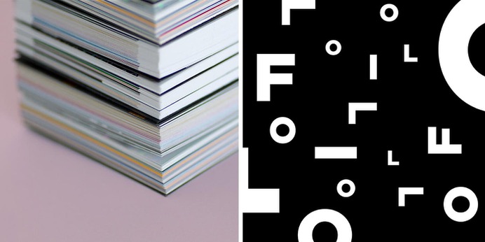 Foilgraphix Guide - Mindsparkle Mag Beautiful design for a Hot Stamping sampler, showcasing all the different colours of foil, created by byHAUS Studio in Montreal. #branding #corporate #design #identity #color #photography #graphic #design #gallery #blog #project #mindsparkle #mag #beautiful #portfolio #designer