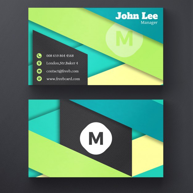 Business card with geometric ribbons Free Psd. See more inspiration related to Logo, Business card, Mockup, Business, Abstract, Card, Template, Office, Visiting card, Presentation, Stationery, Corporate, Mock up, Company, Modern, Branding, Visit card, Identity and Brand on Freepik.