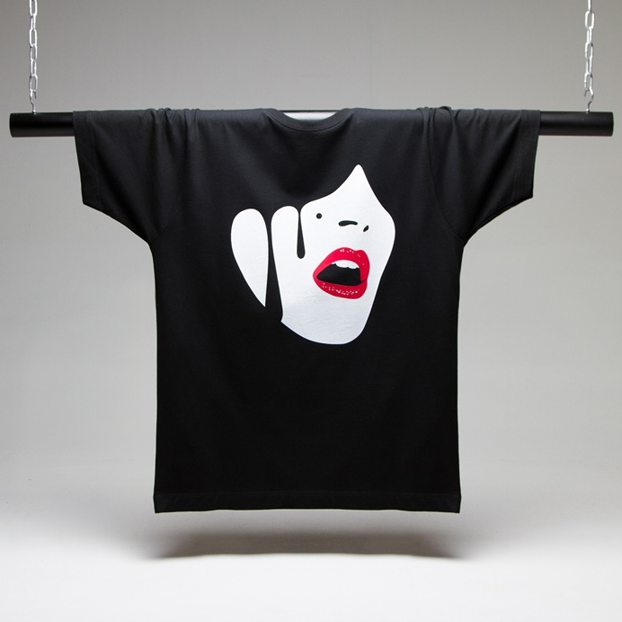 Droplet Face T-shirt by Wasted Heroes #tshirt #face #illustration #popart