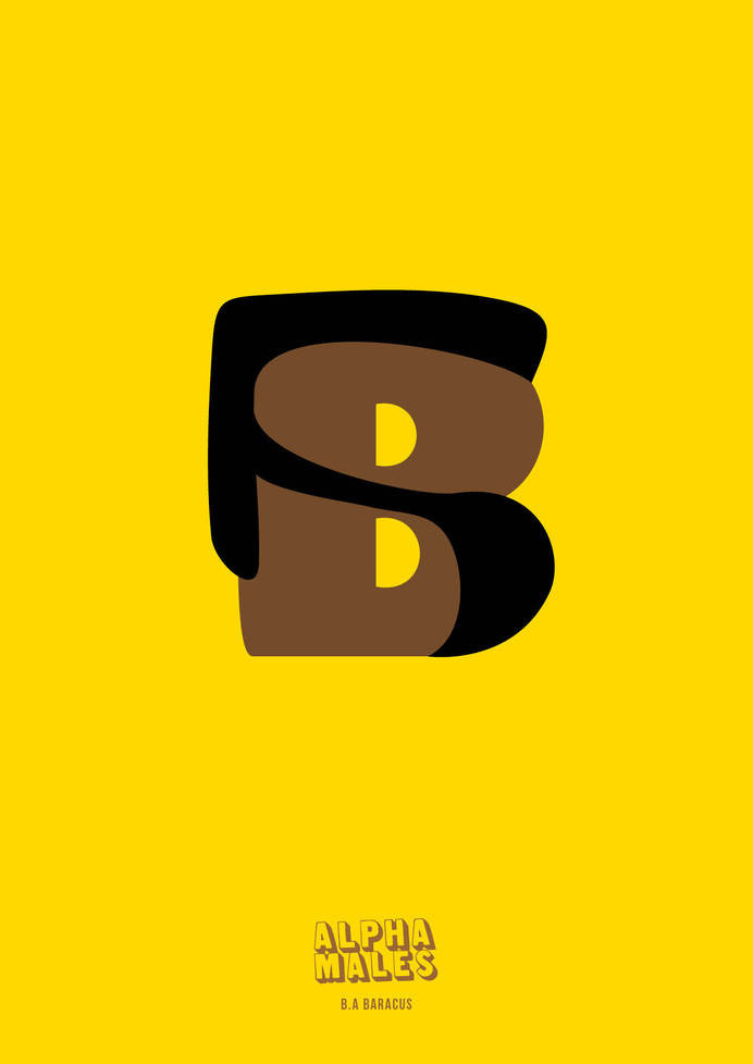 Alpha Males, a typographical tribute to the world's manliest males #inspiration #alpha #typography