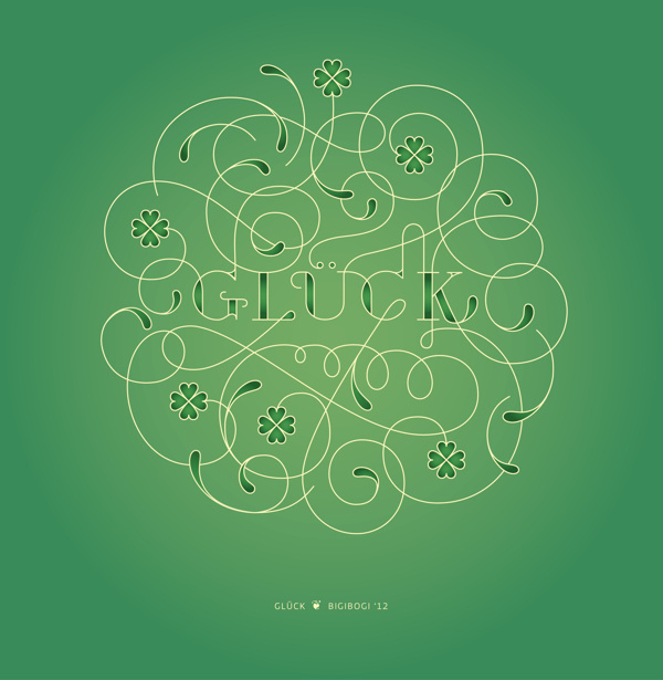 gluck #type #luck #lettering #typography