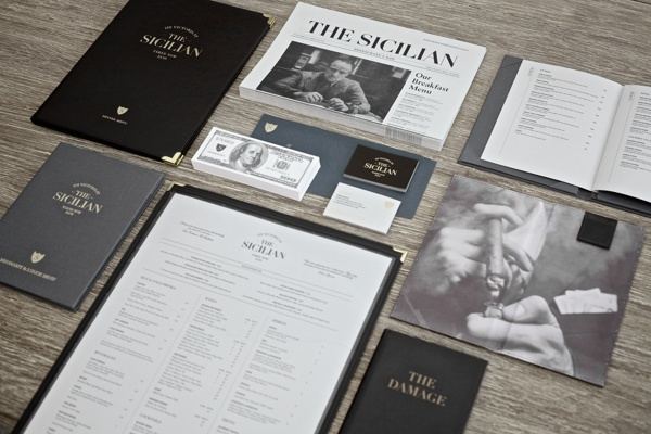 The Sicilian on Behance #brand #identity #elegant