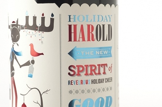 Holiday 'Harold' Wine Promo 2010 on the Behance Network #package #illustration #design #wine