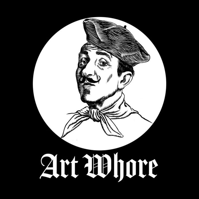 Art Whore III Men's T-Shirt by Seismicmark #drawing #illustration #artsy