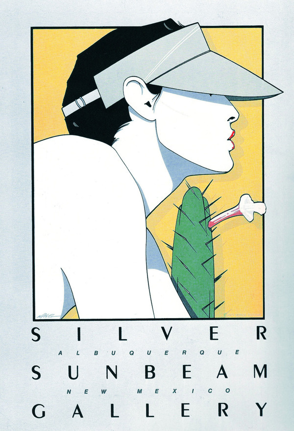Patrick Nagel: Silver Sunbeam Gallery #serigraph #illustration #art #nagel #patrick