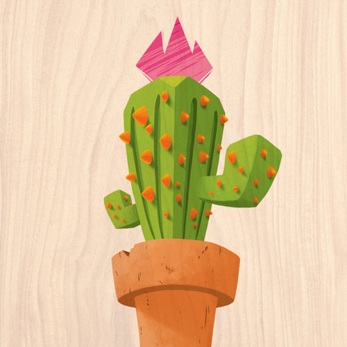 Puna by Gonzalo Ares Villafañe #illustration #cactus