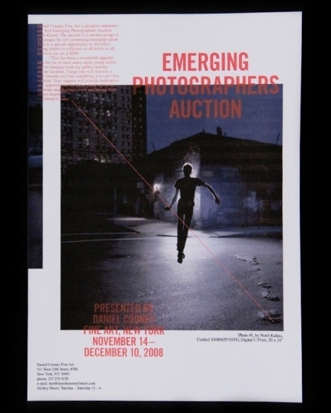 Emerging Photographers Auction → Zak Klauck #flyer #poster