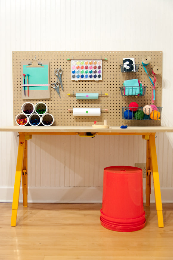 DIY Craft Station for Kids #interior #design #decor #deco #decoration