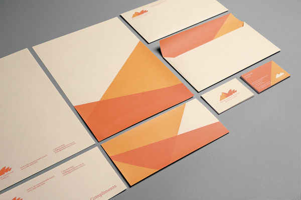 AECF Yerevan Dilanchian #print #orange #envelope #stationery #letterhead