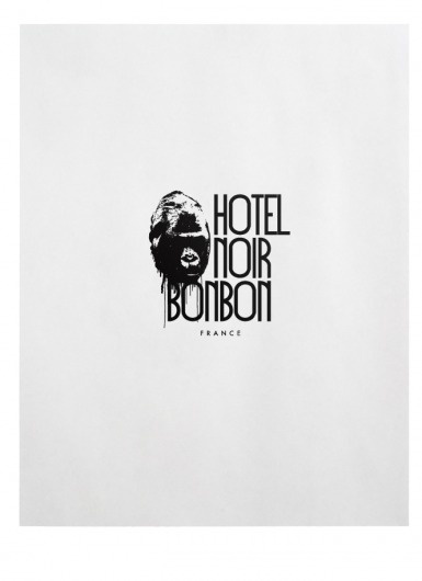 Hotel Noir BonBon : TACN Studio #logotype #canada #vancouver #graphic #black #identity #gorilla #hotel #logo