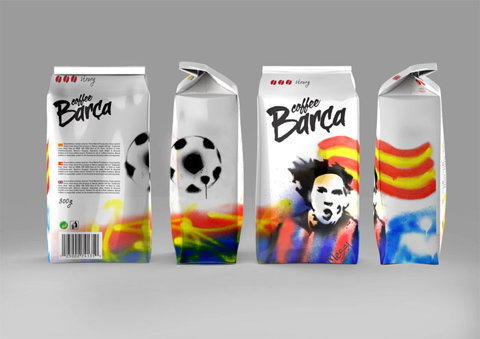 Student Spotlight: FC Barcelona CoffeeÂ House - The Dieline: The World's #1 Package Design Website -