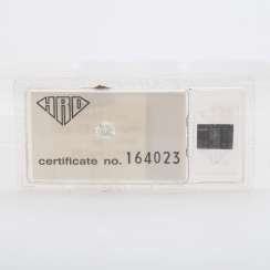 1 loser Brillant, 0,8 ct., Fine White, IF.