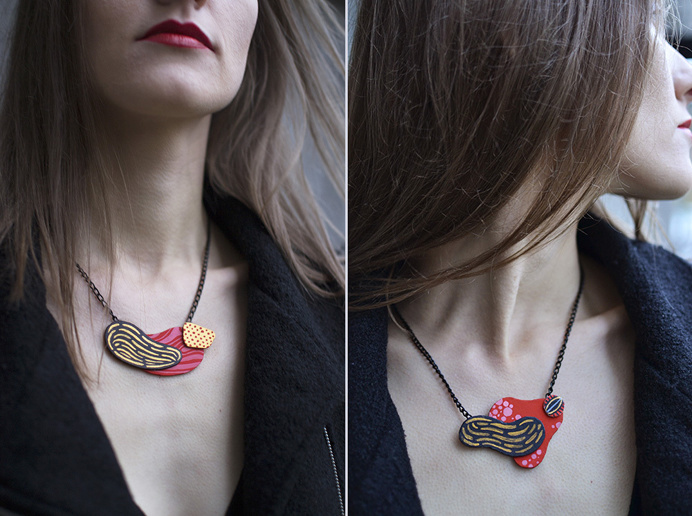 #jewelry #jewellery #handmade #geometry #necklace #pendant