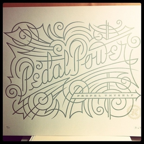 Pedal Power #type #pin #stripe