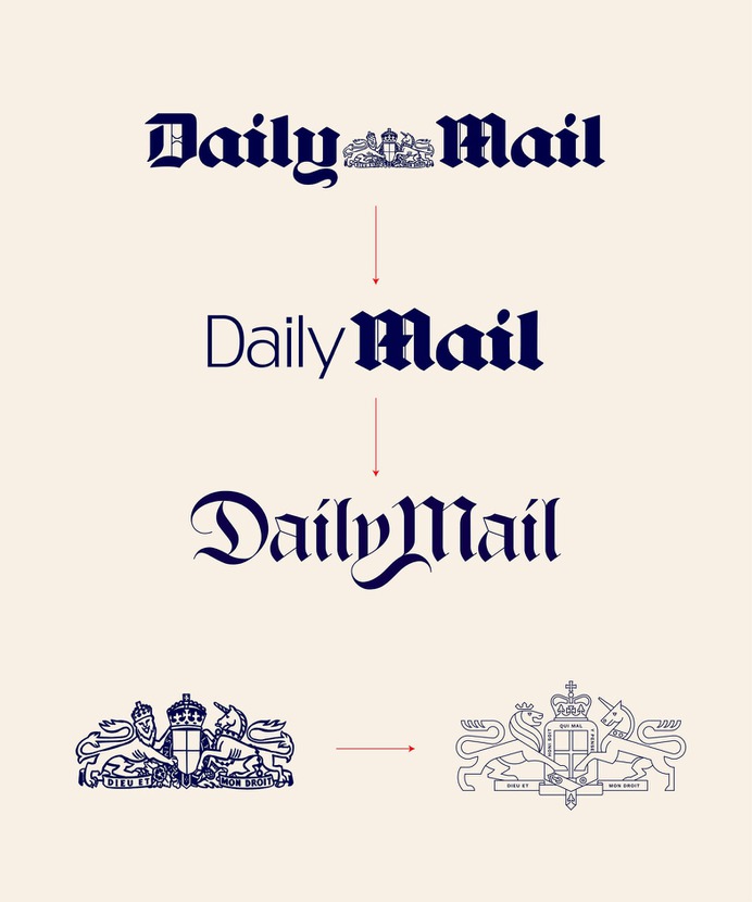 Daily Mail rebranding concept - Mindsparkle Mag I made an experiment and took one of the most well known tabloid of the world and reimagined it in a more sophisticated and clean way. Taking it back to their origins when they were a serious conservative newspaper. #logo #photography #identity #branding #design #color #photography #graphic #design #gallery #blog #project #mindsparkle #mag #beautiful #portfolio #designer