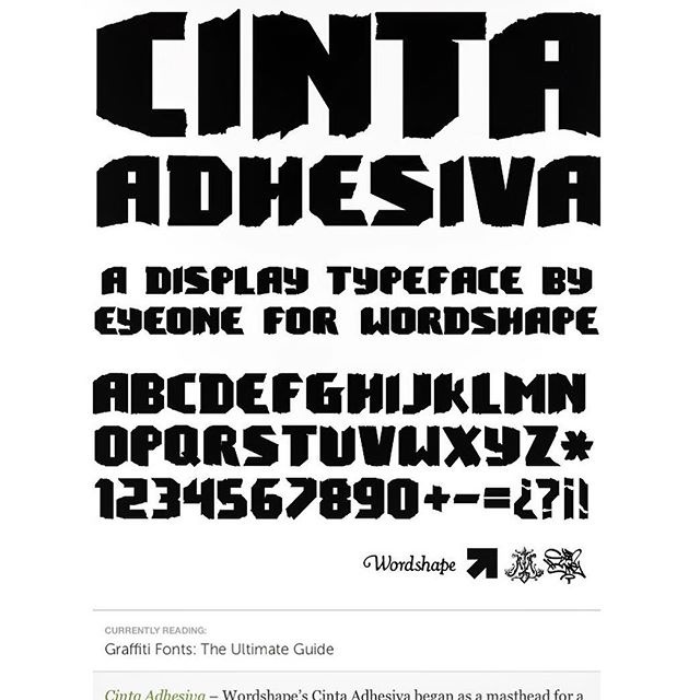 cinta adhesive, typography, wordshape, graffiti, creative market