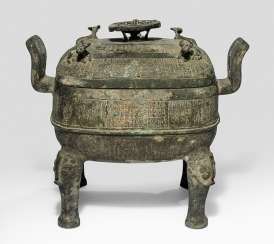 Food vessel, in archaic style Bronze