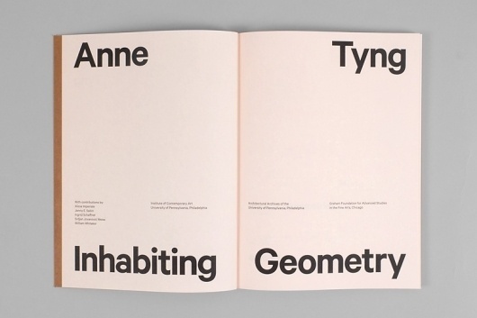 Project Projects — Anne Tyng: Inhabiting Geometry #print #design #graphic #publication
