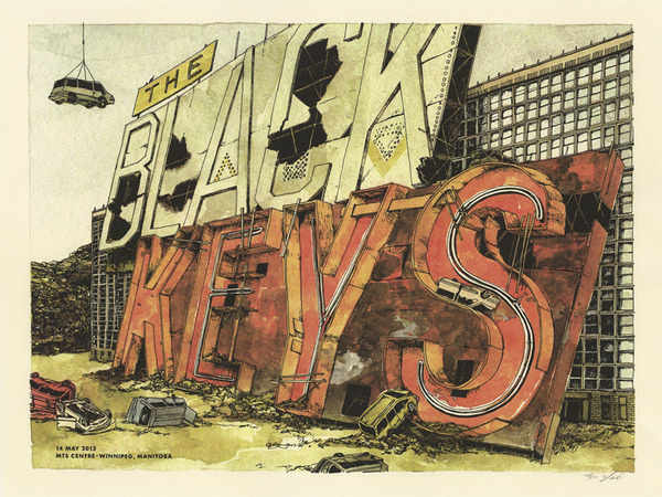 The Black Keys (Winnipeg) Landland #illustartion