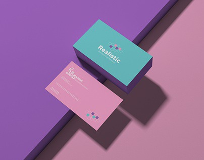 Free Realistic Business Card Mockup