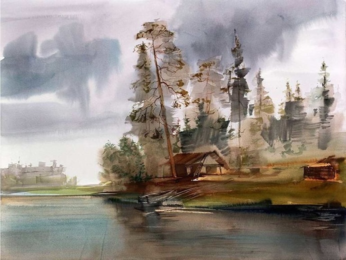 Loose nature painting 
