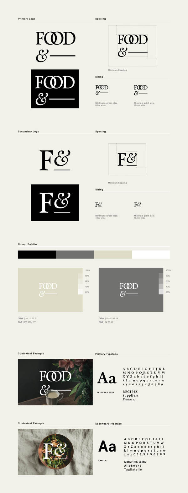 Food& on Behance #brand #food