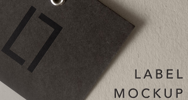 Free Cardboard Label Mockup