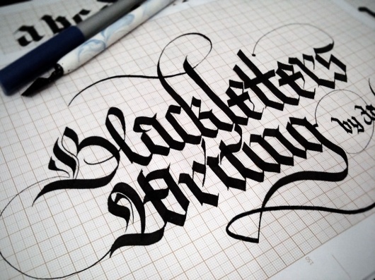 5873572424_d328f15261_b.jpg (1024×768) #calligraphy #blackletter #lettering #hand