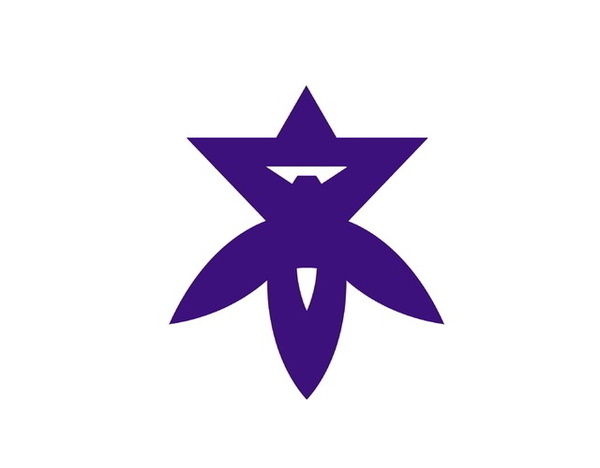 Kanji municipal flag, Japan #logo
