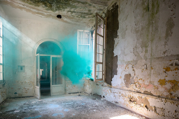 Colorful Smoke in European Landscapes