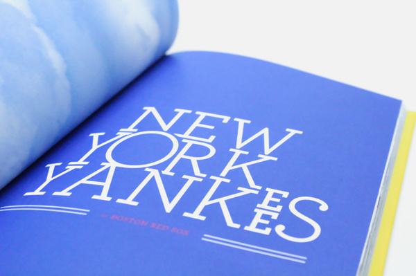 Photo book NYC — Florida on Behance #photo #typography #design #graphic #book #yankees #nyc #york #blue #new