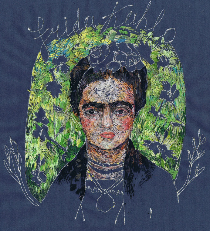 frida, stitch, art