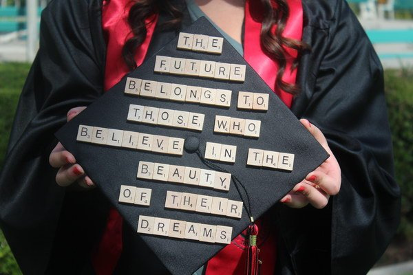 Awesome Graduation Cap Decoration Ideas #decor #school #student #graduate