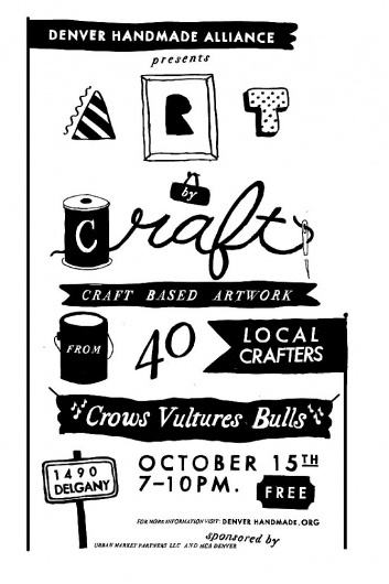 DENVER HANDMADE ALLIANCE - Matt Scobey #lettering #denver #matt #scobey #colorado #drawn #poster #hand