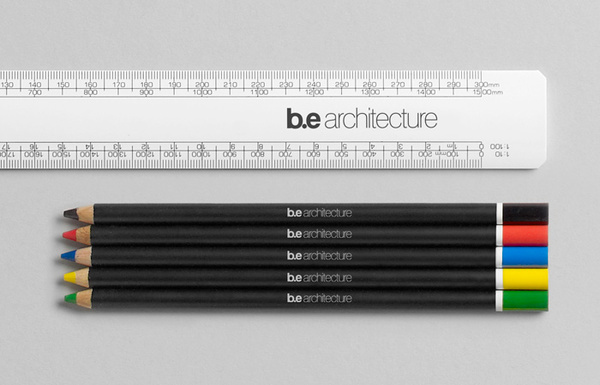 B.E Architecture #monochrome #helvetica #stationery