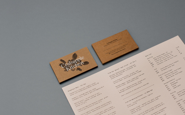 Crabapple Kitchen — Tom Clayton / Swear Words #business #branding #card #identity #stationery #foil #typography