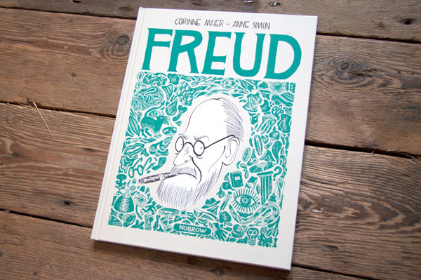 Freud's Life and Legacy, in a Comic | Brain Pickings #freud #book #cover #comic #illustration