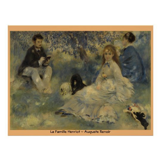 La Famille Henriot by Auguste Renoir Poster