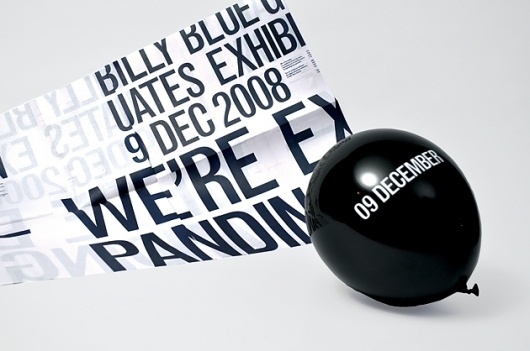Ex–pand – Magdalena Czarnecki #balloon #blackwhite #minimal #typography