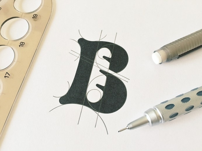B for Bakery, perfecting the curves.